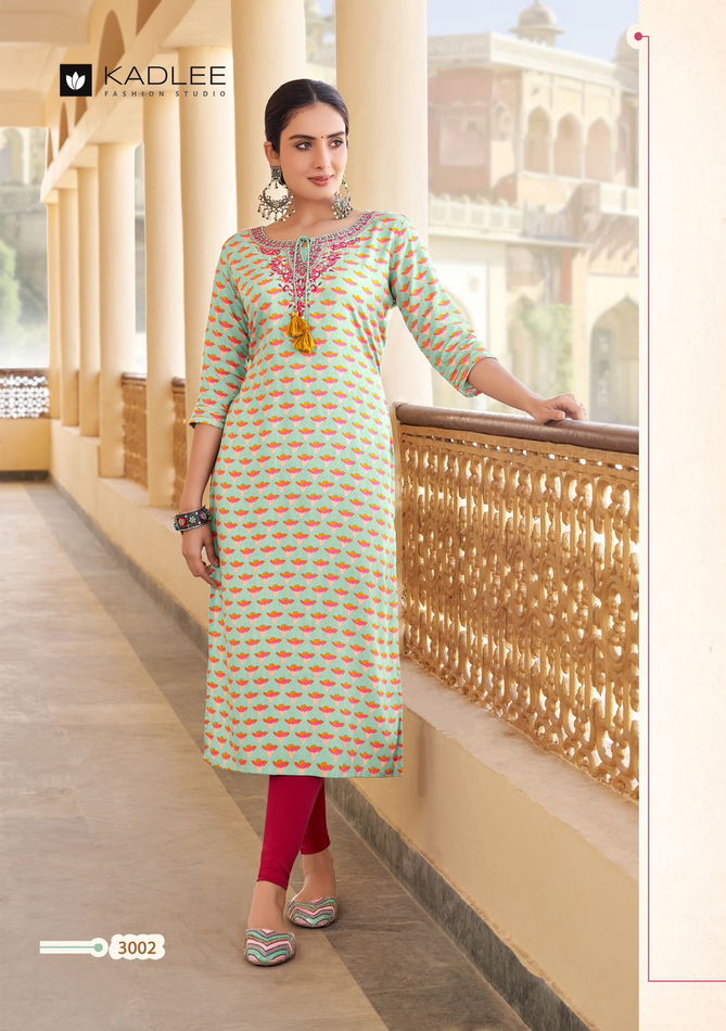 Angel By Kadlee Rayon Printed Designer Kurtis Wholesale Clothing Suppliers In India